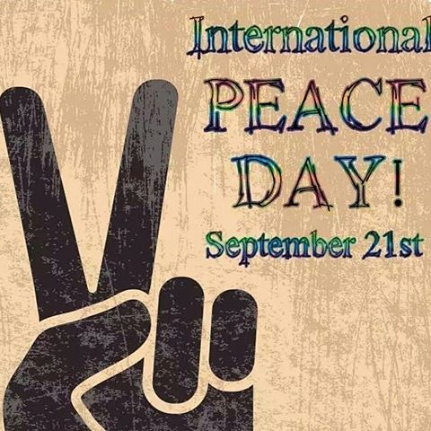 International Peace Day September 21st Peace Sign Of Hands