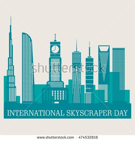 International Skyscraper Day Illustration