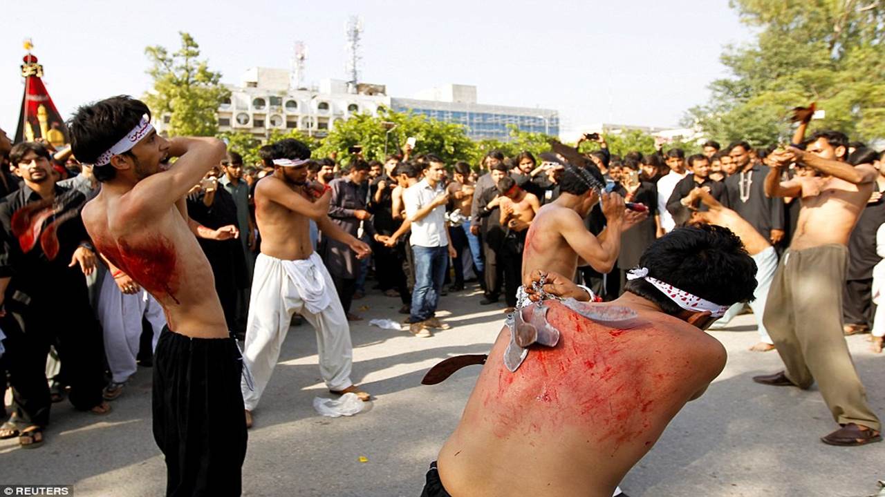 Millions Of Muslims Take Part In Self Flagellation During Muharram Celebrations