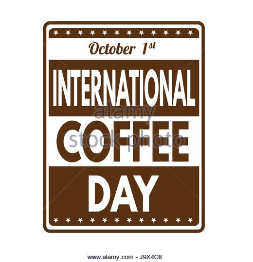 October 1st International Coffee Day Illustration