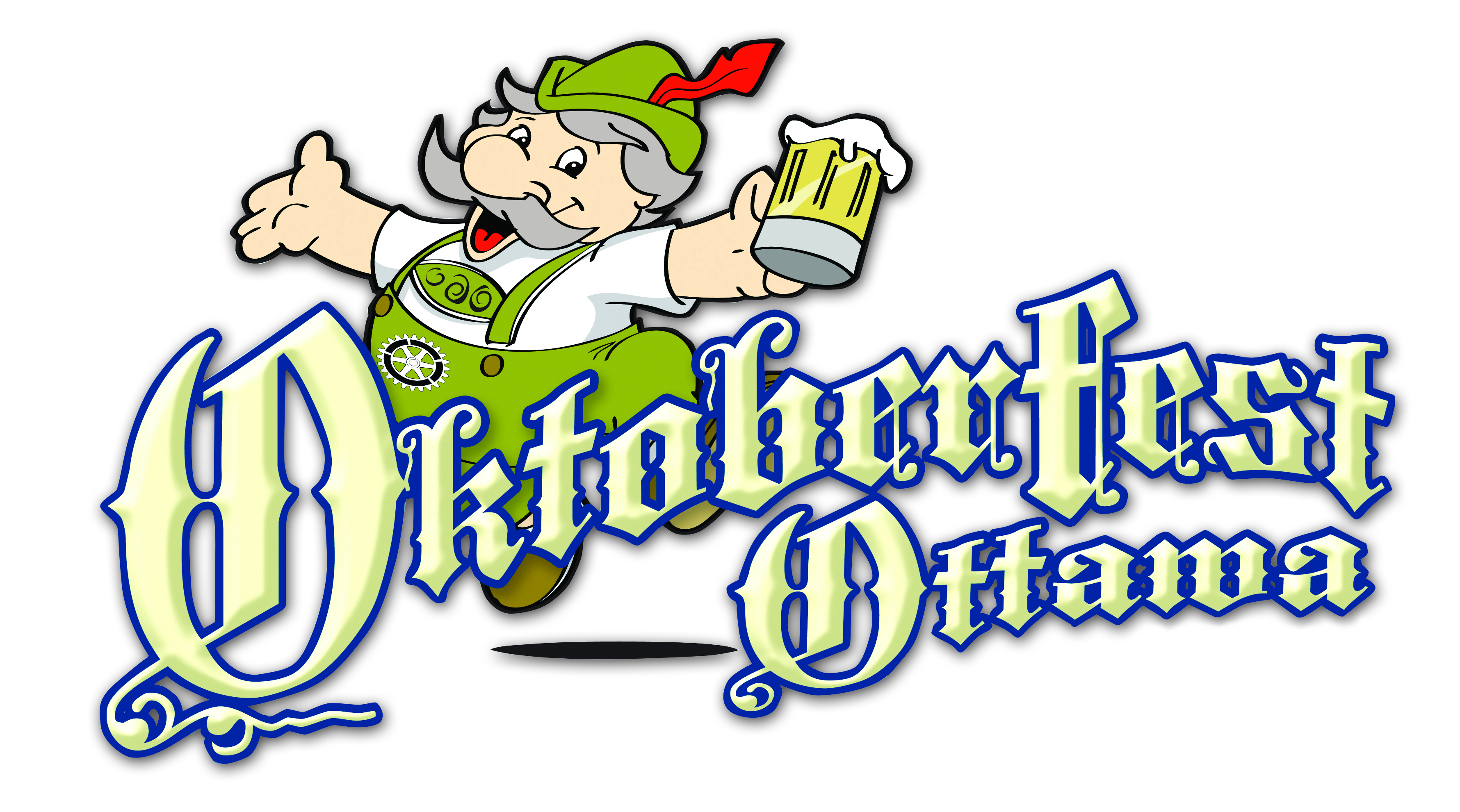 Oktoberfest Ohama Old Man With Beer Clipart