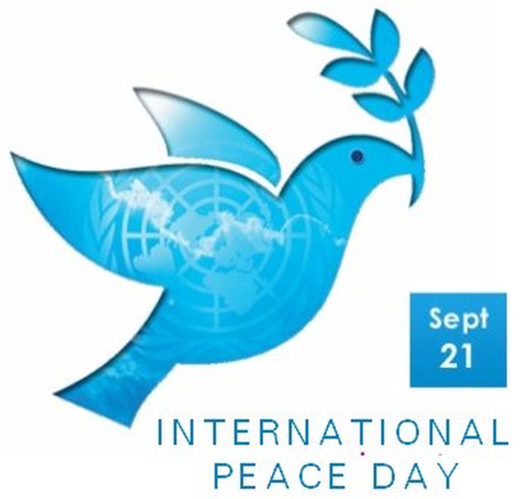 September 21 International Peace Day Flying Dove With Olive Branch In Mouth