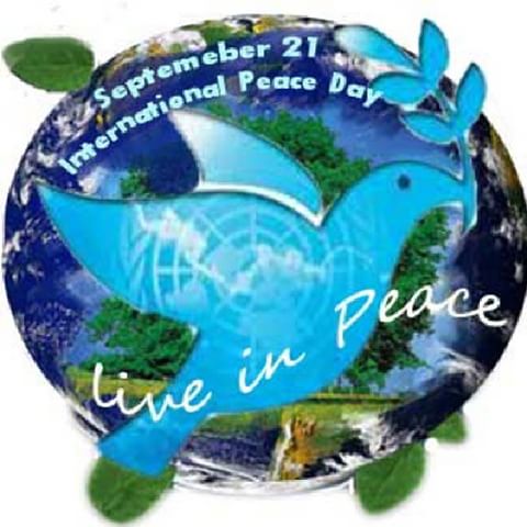 September 21 International Peace Dya Live In Peace