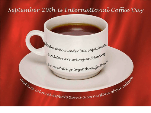 September 29th Is International Coffee Day