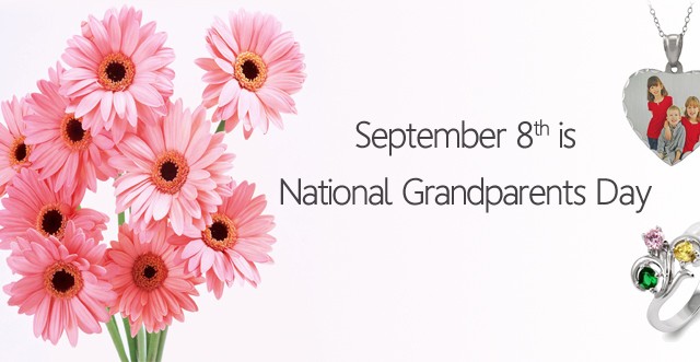 September 8th is national Grandparents Day flowers greeting card
