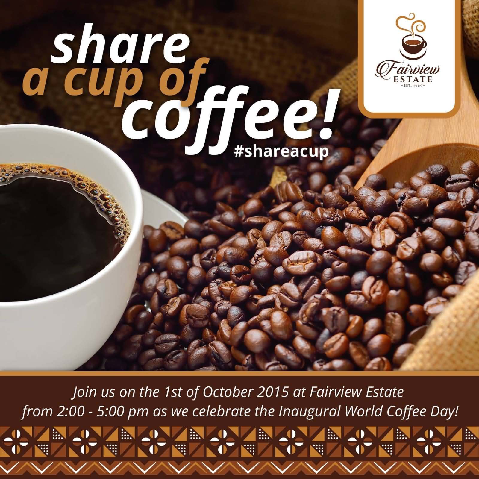 Share A Cup Of Coffee Happy International Coffee Day