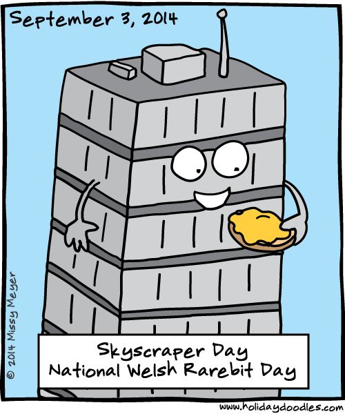 Skyscraper Day National Welsh Rarebit Day
