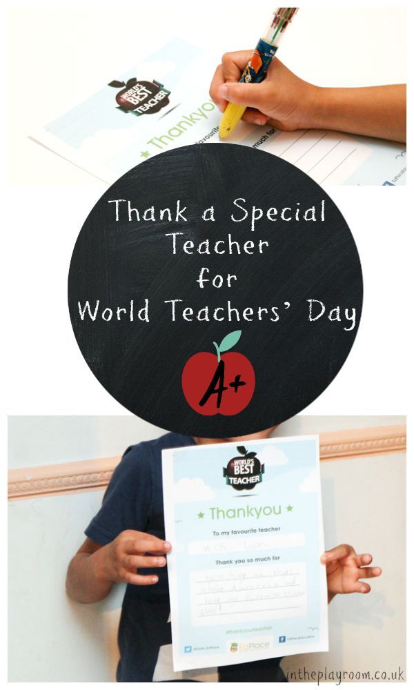 Thank A Special Teacher For World Teachers Day