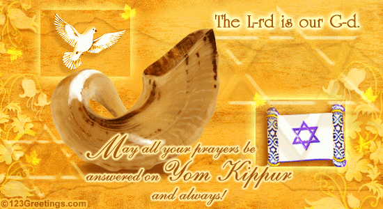 The Lord Is Our God May All Your Prayers Be Answered On Yom Kippur And Always Greeting Card