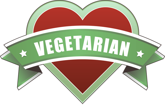 Vegetarian Lovers Happy World Vegetarian Day Heart Clipart