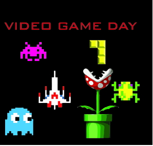 Video game day clipart