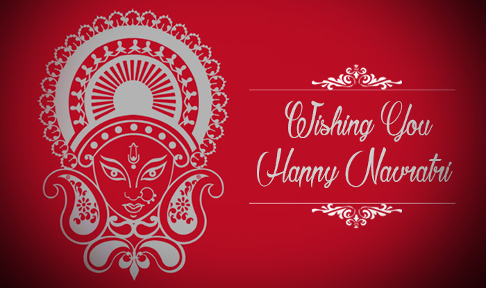 Wishing you happy Navratri greeting card