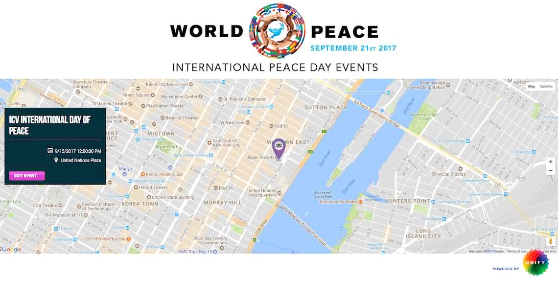 World Peace Day September 21st 2017 Events Screenshot
