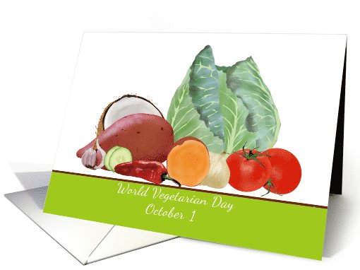 World Vegetarian Day October 1 Greeting Card