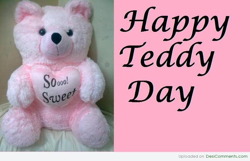 happy teddy day greeting card