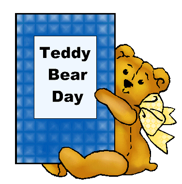 teddy bear day greeting card