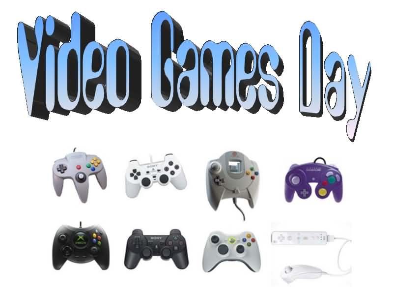 video games day game controllers picture