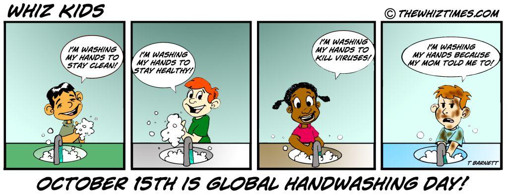 15th Is Global Handwashing Day Comic
