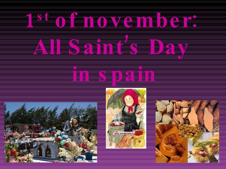 1st Of November All Saints Day In Spain