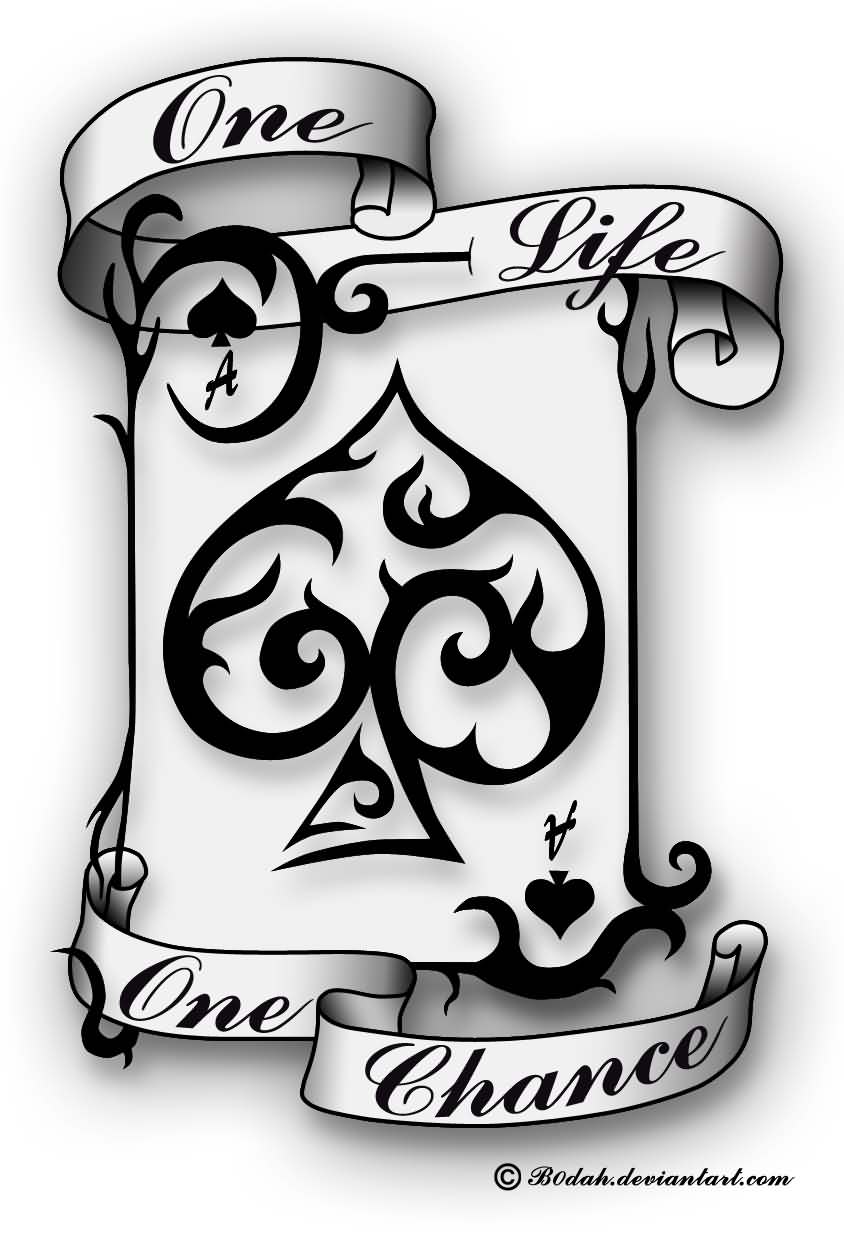 Ace Of Spades Tattoo Design