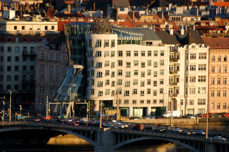 Aerial View Of The Dancing House