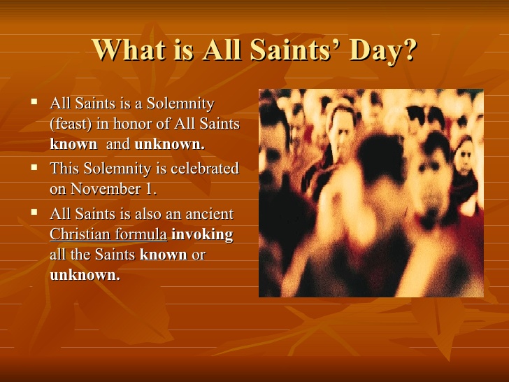 All Saints Day Information