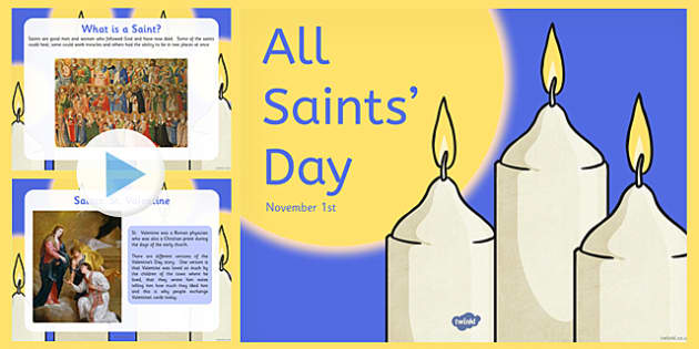 All Saints Day November 1st Candles Clipart