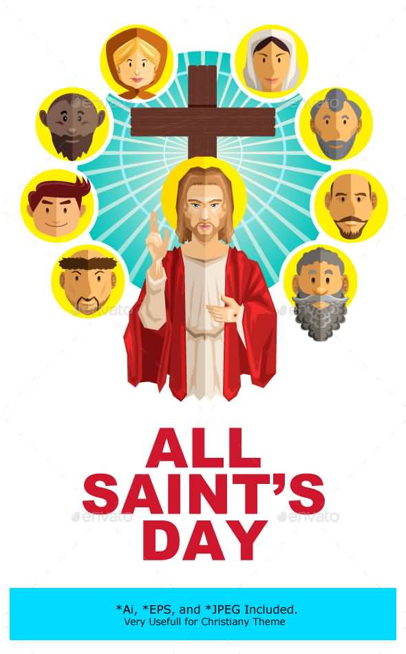 All Saints Day greeting Card