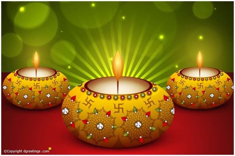 Amazing Diyas Decoration Idea For Diwali