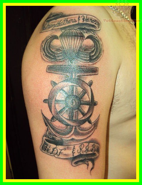 Beautiful Nautical Tattoo On Half Sleeve