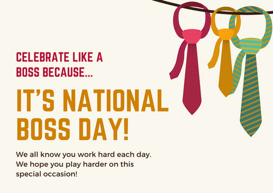 Celebrate Like Boss Because It's National Boss Day Hanging Ties Picture