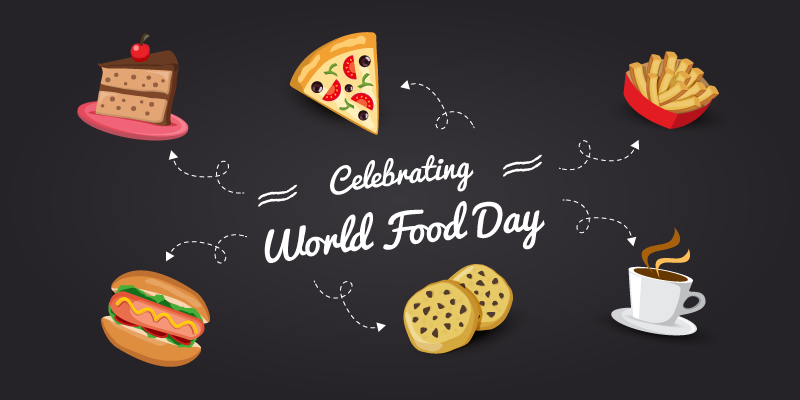 Celebrating World Food Day Foods Illustration