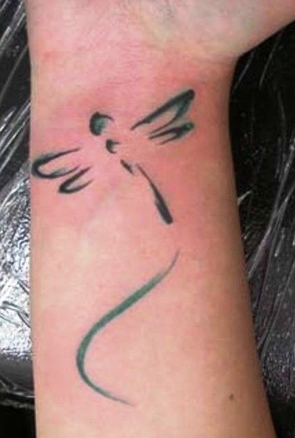 Dragonfly Tattoo On Wrist