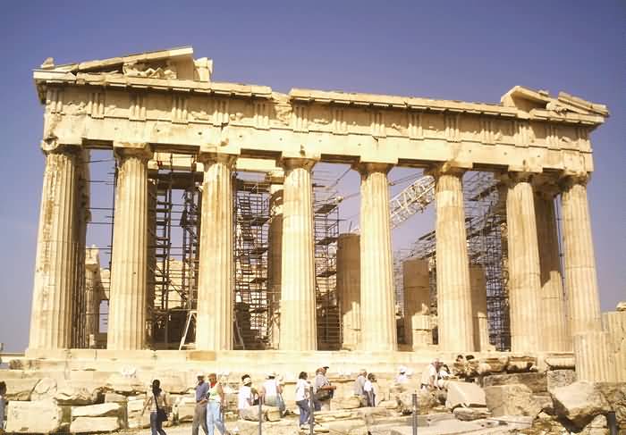 East Side View Of The Parthenon