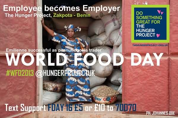 Employee Becomes Employer World Food Day