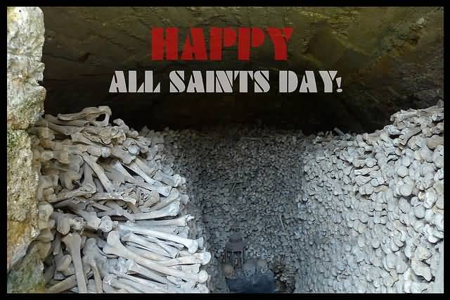 Happy All Saints Day storage of skulls and bones