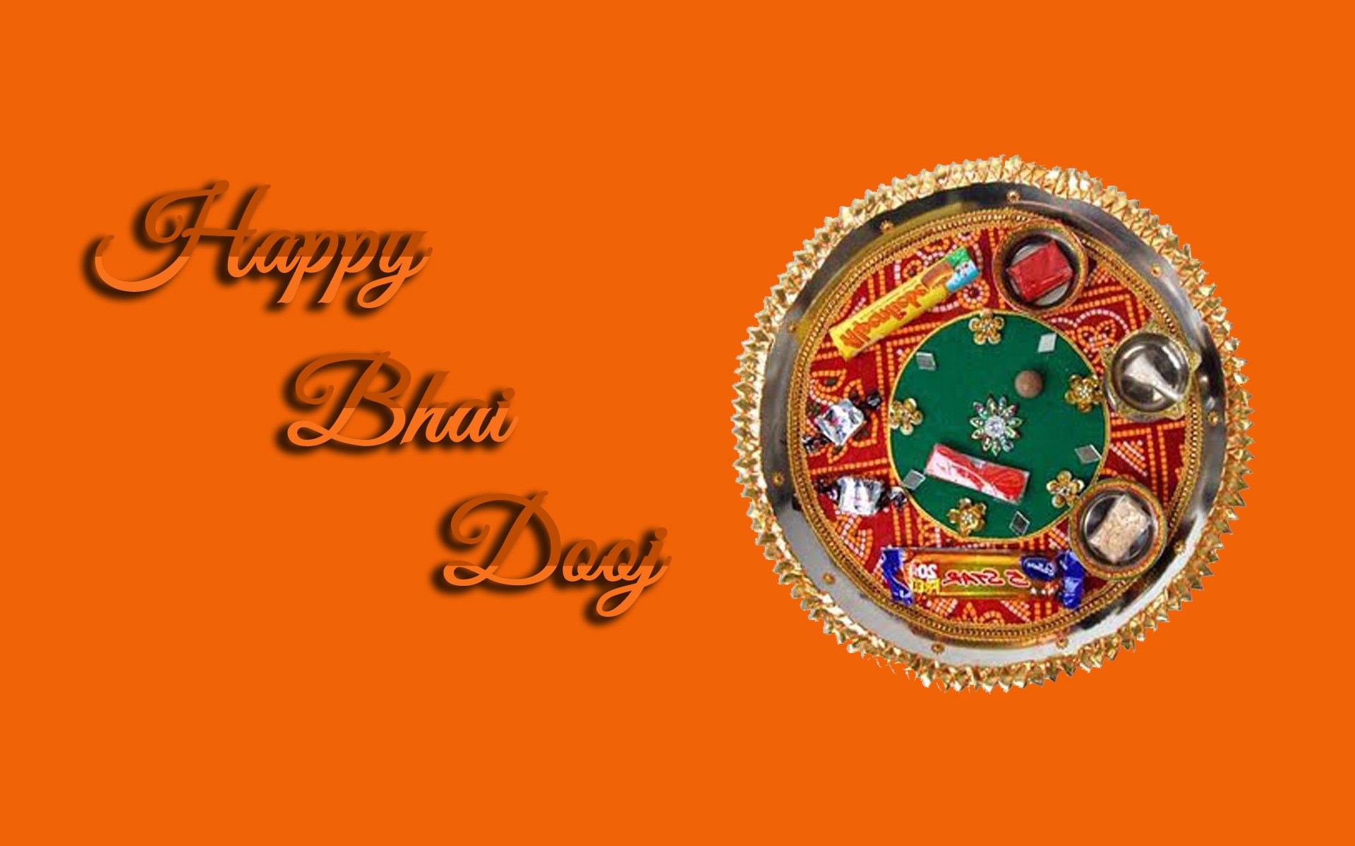 Happy Bhai Dooj Pooja thali