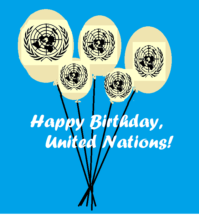 Happy Birthday United Nations Balloons Picture