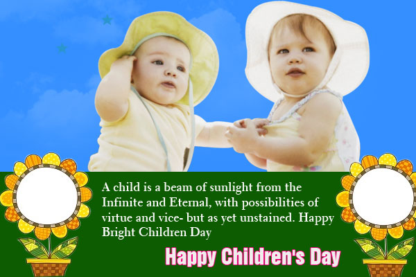 Happy Bright Children’s Day cute babies picture