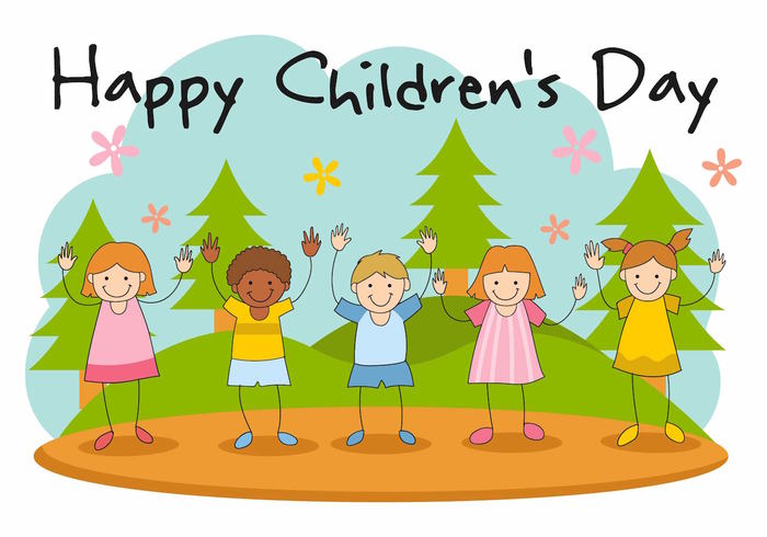 Happy Children’s Day Kids Vector Illustration