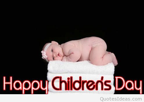 Happy Childrens Day new born baby image