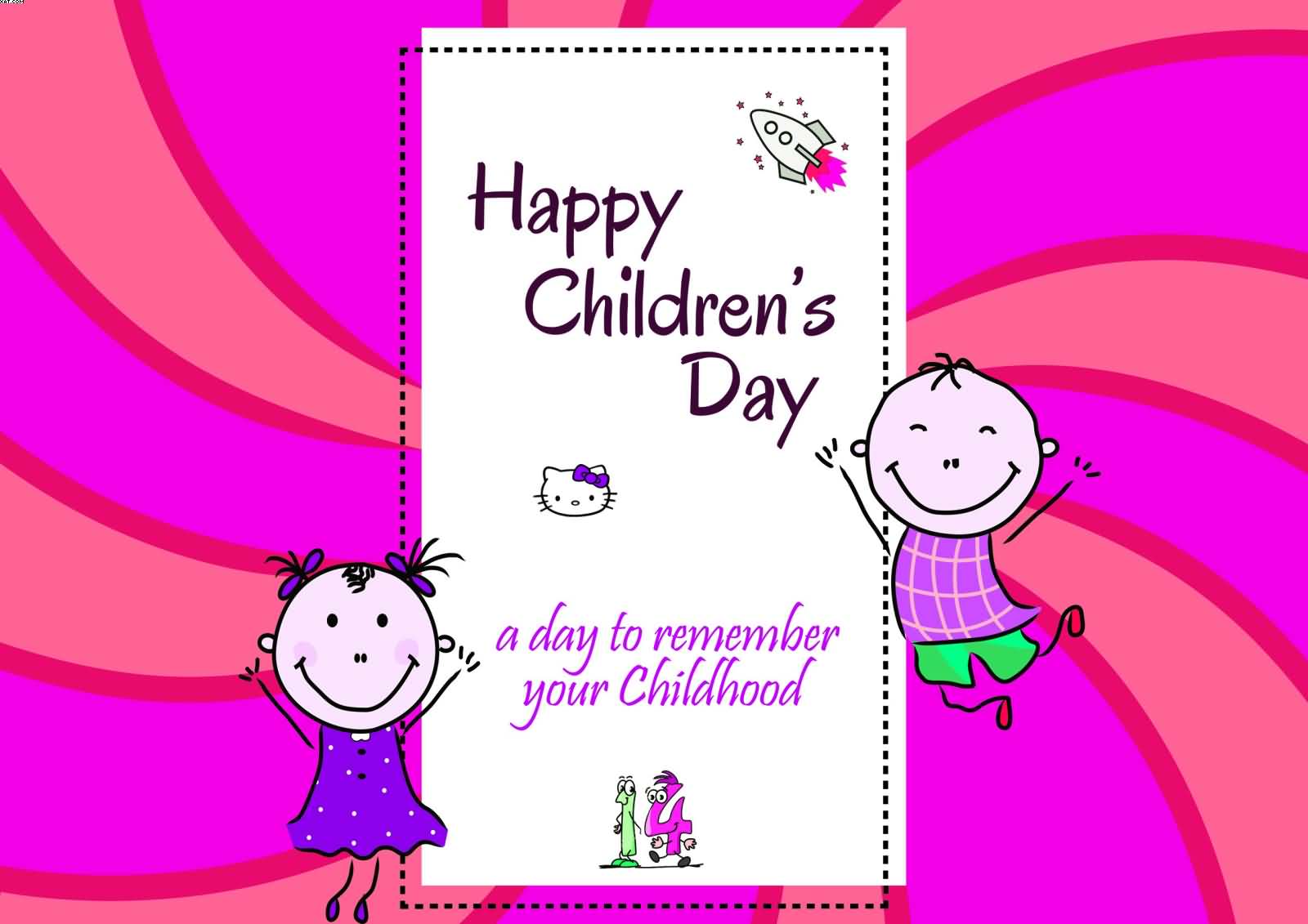 Happy Children’s day a day to remember your childhood