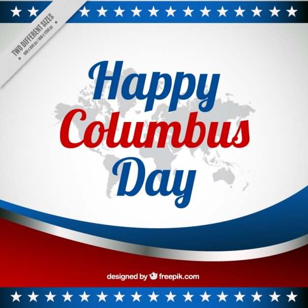 Happy Columbus Day Greeting Card