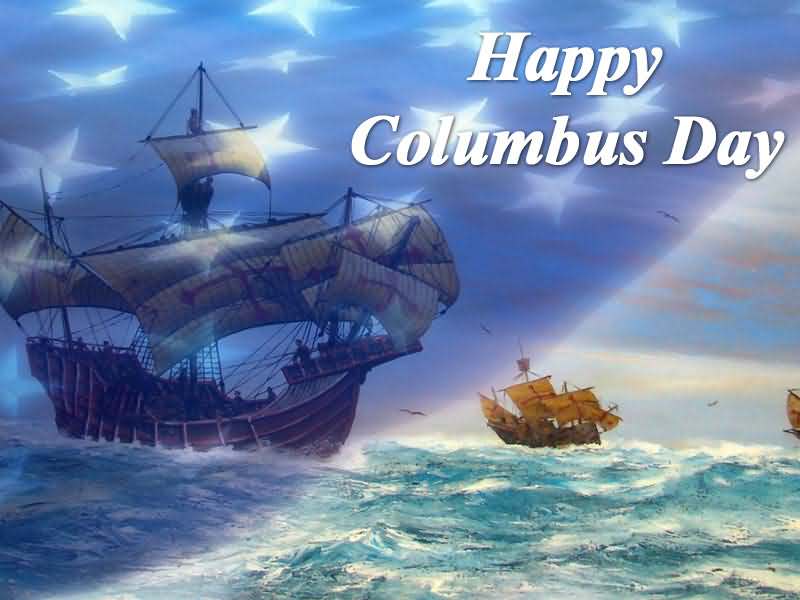 Happy Columbus Day Painting