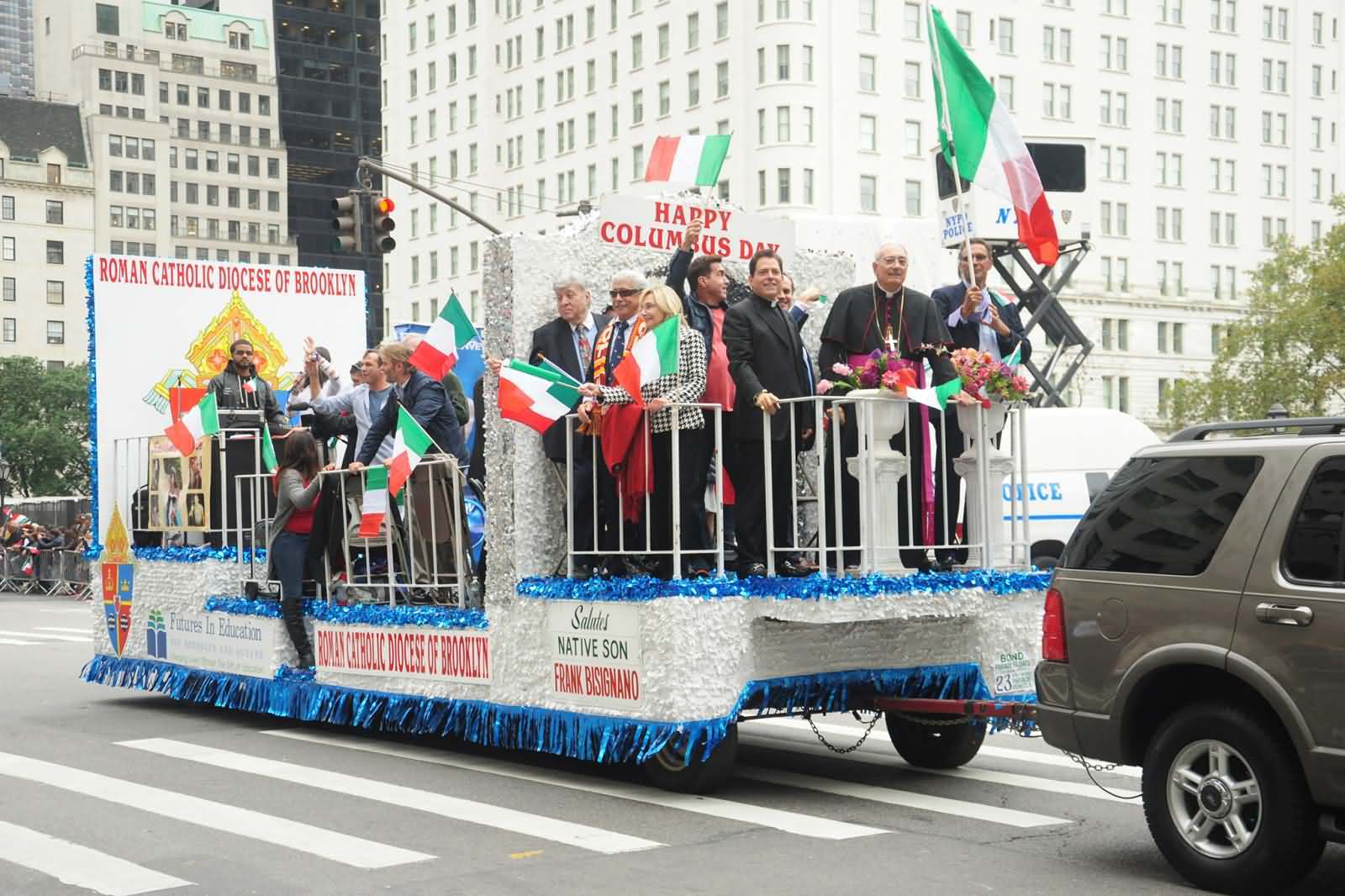 Happy Columbus Day Parade In Newyork