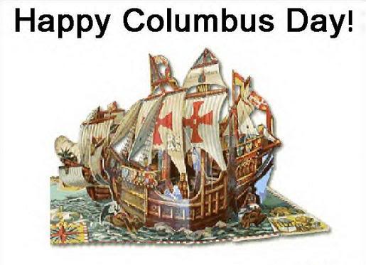 Happy Columbus Day Ship Picture