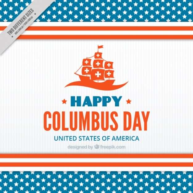 Happy Columbus Day United states Of American Illustration