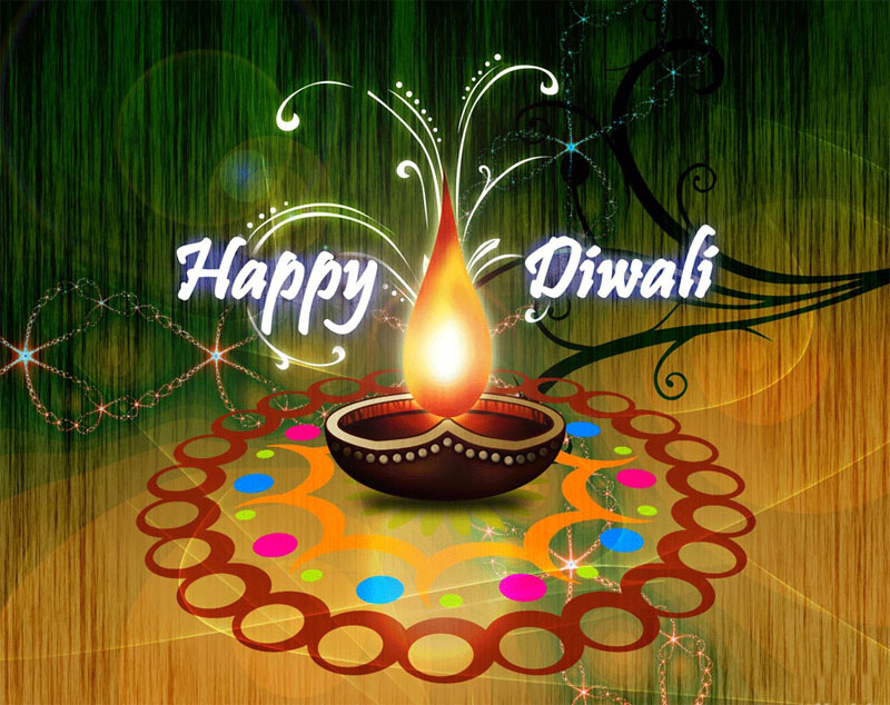 Happy Diwali Beautiful Diya Picture