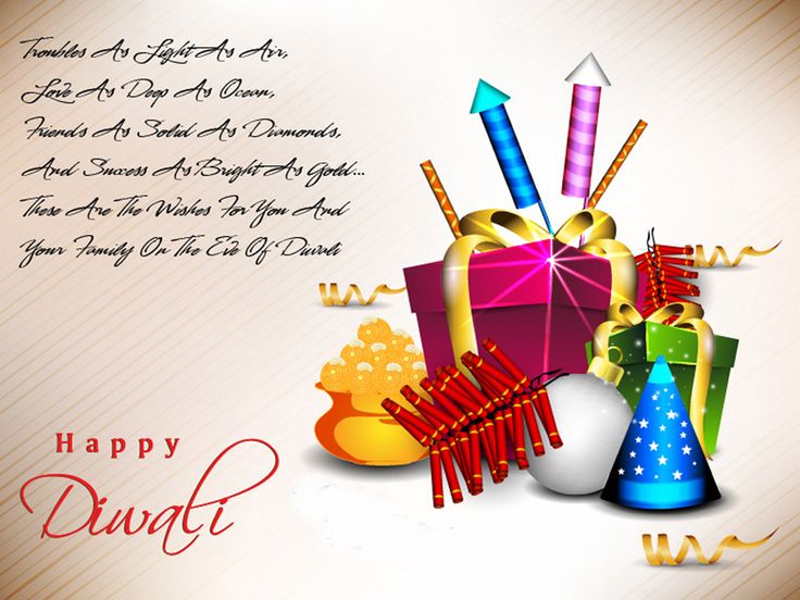 Happy Diwali Crackers And Gift Boxes