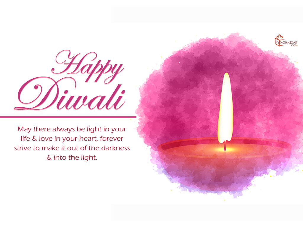 Happy Diwali Diya Picture Greeting Card